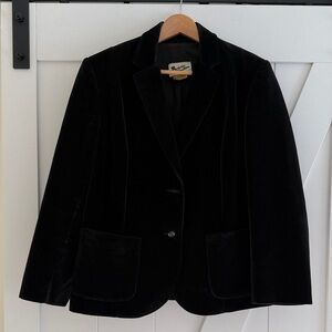 Vintage Canadian-Made Black Velvet Blazer